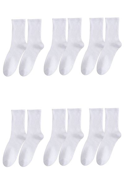 Zerenyus Σετ 6 μακριές αθλητικές κάλτσες Unisex
