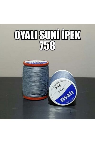 OYALI ΤΕΧΝΗΤΟ ΜΕΤΑΞΩΤΟ ΝΟ:758 - Κλωστή κεντήματος 4 στρώσεων