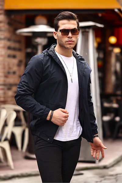 ByTrend Αθλητικό ύφασμα Lycra με τσέπες με μανίκια εμπριμέ Αδιάβροχο εποχιακό PLDP 2968_60262-1