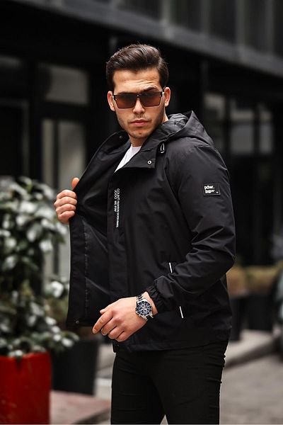 ByTrend PLDP 2967_60263-1 - Αθλητικό εποχιακό αδιάβροχο με στάμπα Lycra