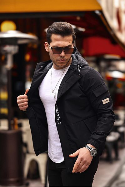 ByTrend Αθλητικό ύφασμα Lycra με τσέπες με μανίκια εμπριμέ Αδιάβροχο εποχιακό PLDP 2968_60262-1