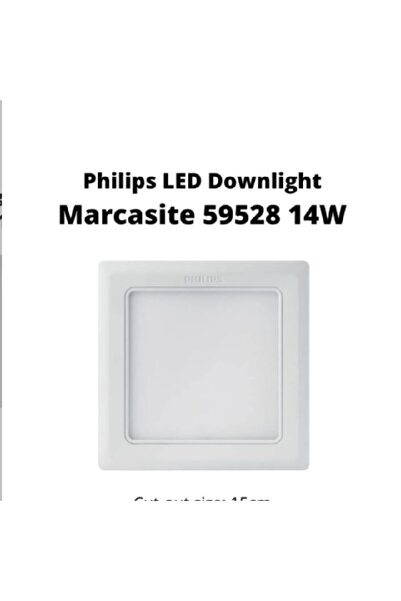 Philips 14w Kare Spot 3000 K Gün Işığı