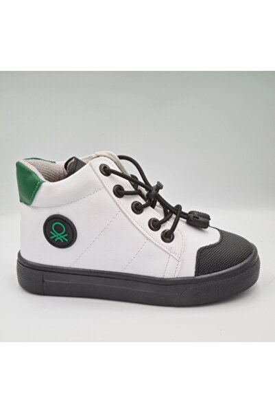 United Colors of Benetton Benetton 31829 Beyaz Erkek Çocuk Lastik Bağcıklı Bi...