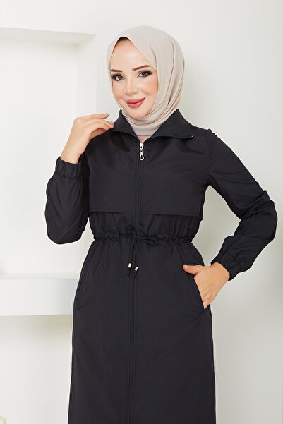 Günay Karaca Ahval Kadın Trençkot Tesettür  ilk Bahar,Sonbahar ve Yaz Ayları İçin 2197