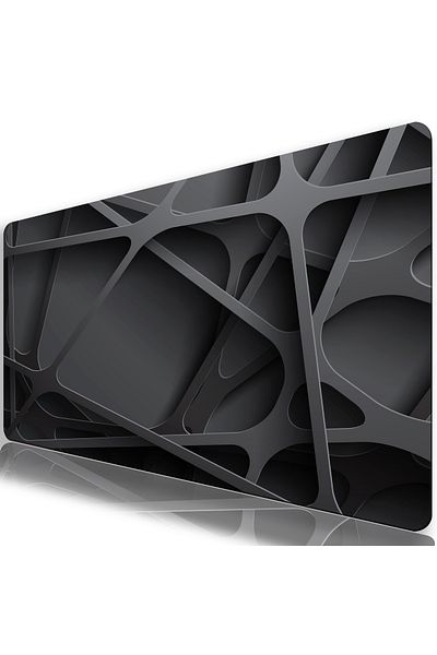 AsMat Paw Gray 3D Picture XXL 90*40 cm Comfortable Work and Gaming Keyboard Mausepad
