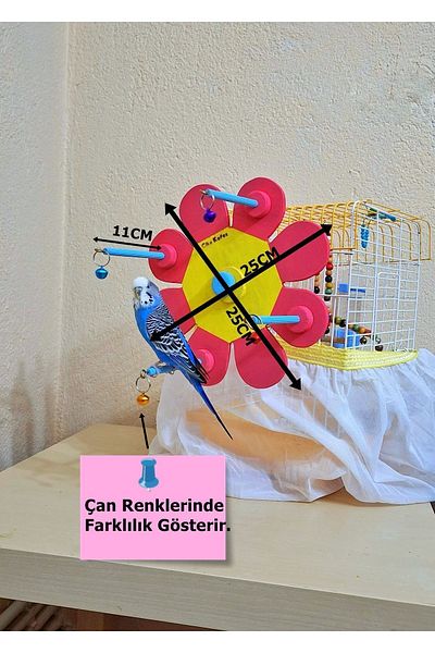 Ciko Kafes Bird Perch - Fun and Rotating Bell Design
