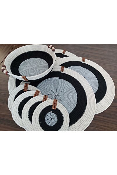 home decors by özlem طقم أطباق تقديم أمريكان مكون من 4 قطع مكون من 9 قطع، قاع...