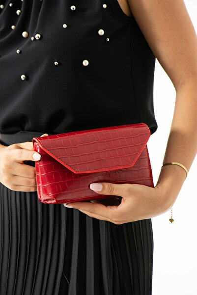 İAMBTŞY Mini geantă crossbody cu model crocodil auriu - retro și versatilă pe...