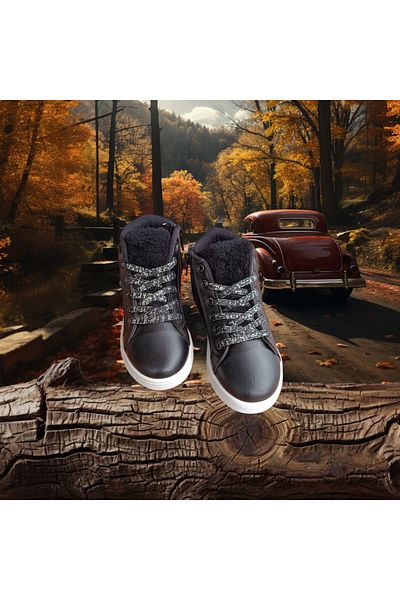İpek Girl's Black Comfortable Sole Zipper Boots