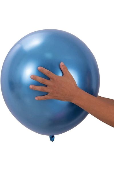asöy 18 Inch 45 Cm Chrome Blue Balloon 45 Cm Chrome Colored Party Balloon Birthday