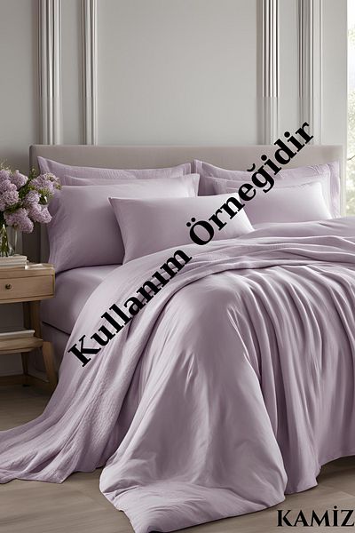 KAMİZ 2 Cotton Pillow Cases with Cover - 50x70