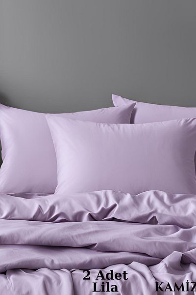 KAMİZ 2 Cotton Pillow Cases with Cover - 50x70