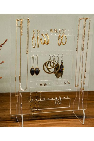 tsddekorasyon Plexi Necklace and Display Stand State Organizer