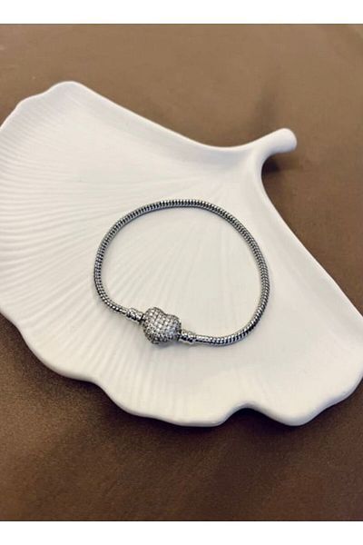 JEWELRY Steel Zircon Stone Pandora - Heart