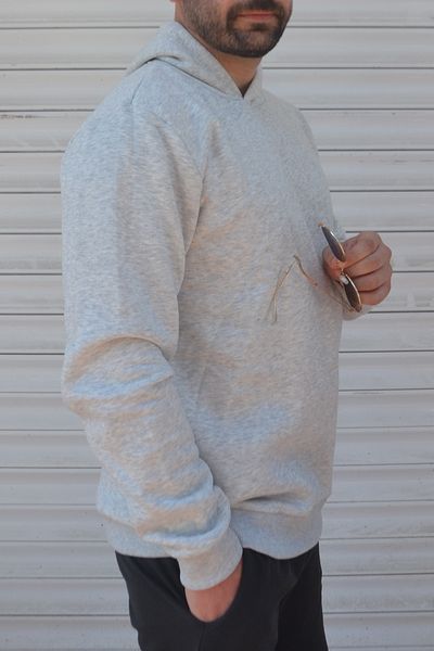OXVİN Συμπαγές βαμβακερό φούτερ Winter Hodies 3 Thread - Original Fit