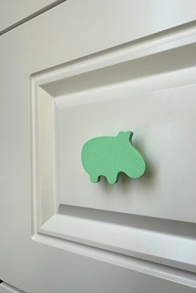 Pomerol مقبض خزانة فرس النهر الأخضر - مقبض أثاث حديث ومتين لغرفة الأطفال والم...