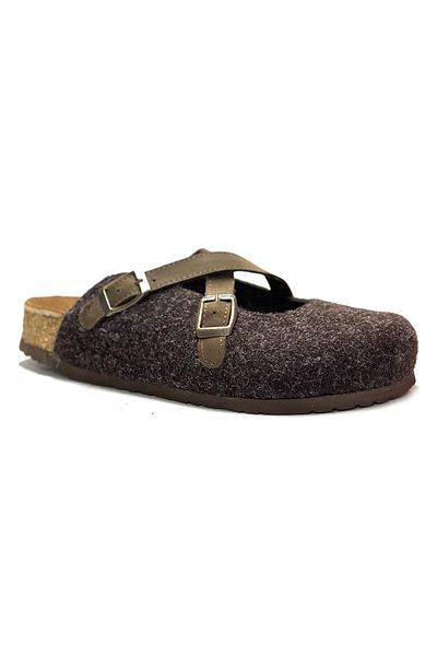Uniqueqoop Παντόφλες από φυσικό μαλλί Viennese Cork Sole