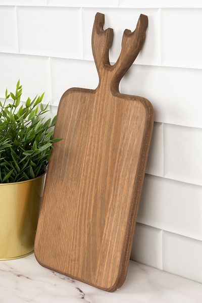 DNS HOME Wooden Deer Cutting Board Presentation Serving Board Presentation Holder