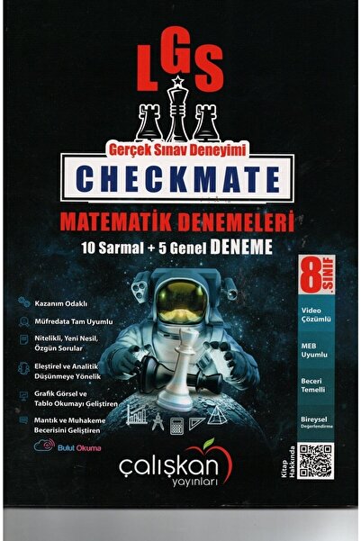 Çalışkan Arı Yayınları Çalışkan 8. Sınıf Checkmate Matematik Branş Denemeleri...