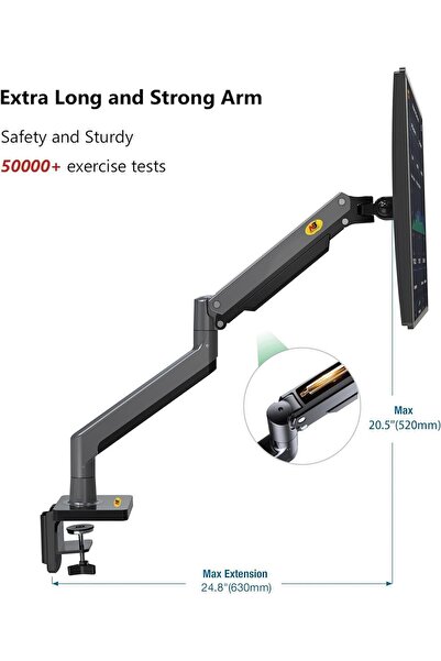 Ergoflex حامل شاشة North Bayou NB G45 مقاس 22 بوصة - 40 بوصة احترافي بوزن 2-15 كجم متوافق مع ممتص الصدمات
