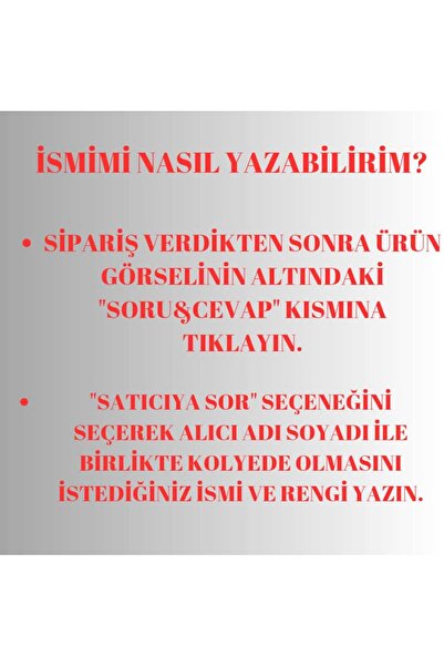 Genel Markalar İsimli kolye Çelik kolye Kişiye özel kolye Hifadiamond