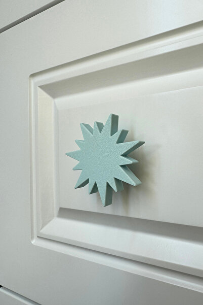 Pomerol Mâner albastru pentru dulap - mâner de mobilier proaspăt și durabil pentru camera copiilor, bucătărie și baie