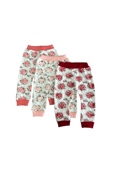 Bebek Babyship 3'lü Kız Şalvar Pantolon