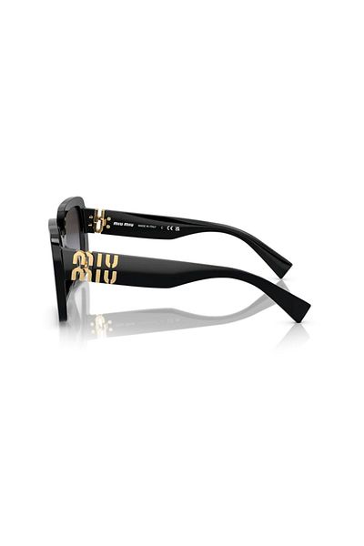 Miu Miu Smu 10Y 1AB-5D1 نظارة شمسية نسائية ذات عظم أسود