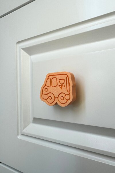 Pomerol Πορτοκαλί λαβή ντουλαπιού αυτοκινήτου - Λαβή επίπλων για τα παιδικά δωμάτια, τα ντουλάπια της κουζίνας και του μπάνιου, λαβή ντουλαπιού