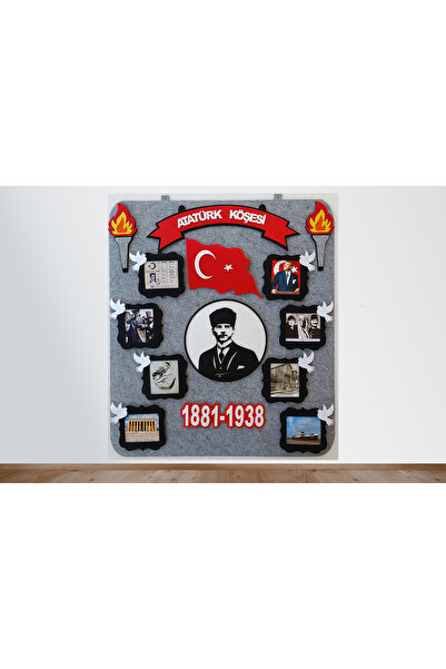 elifletasarim Atkp05 Atatürk Köşesi Panosu Zeminli (KEÇEDEN EĞİTİM MATERYALİ)