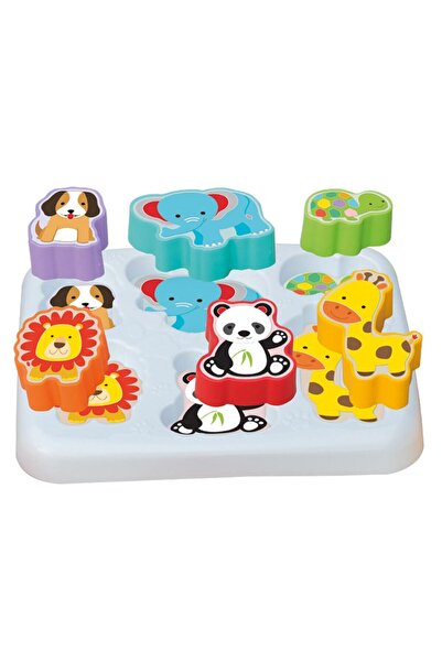 Depomiks Avm Cute Animals Bultak + Geometric Shapes Puzzle + Cup Tower + Bultak Cube Bultak + Pop Tube