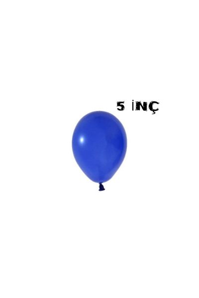 asöy 5 Inch Pastel Navy Blue Balloon 10 Pieces Small Size 12 cm Mini Size Balloon Pastel Colored Party Balloon