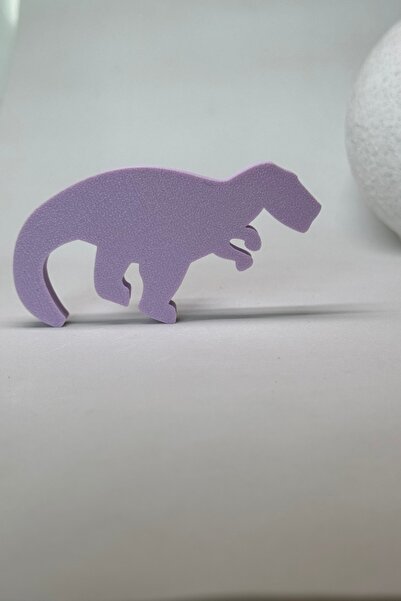 Pomerol Purple Dino 1 Cabinet Handle -Modern, Cute and Durable Furniture Handle for Children's Room, Kitchen and Bathroom