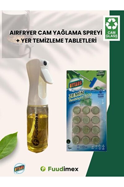 fuudimex Aırfryer Cam Yağdanlık Spreyi Ve Yer Temizleme Tabletleri