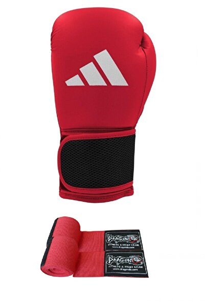 adidas Adıh25 Hybrid 25 Boks Eldiveni Boxing Gloves, Dragondo Boks Bandajlı set