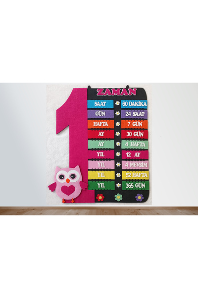 elif'le tasarim keçeden eğitim materyalleri Zcpb03 Zaman Çizelgesi Panosu (KE...