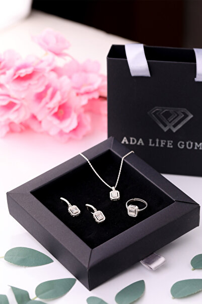 ADA LİFE GÜMÜŞ 925 Ayar Gümüş 3 Lü Baget Set (Özel Kutulu)