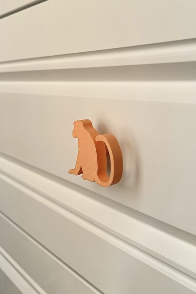 Pomerol Mâner de dulap Orange Monkey - Mâner de mobilier modern, elegant și durabil pentru camera copiilor, bucătărie și baie