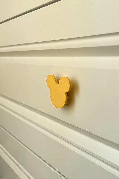 Pomerol Mâner galben pentru dulap - mâner modern, elegant și durabil pentru mobilier pentru camera copiilor, bucătărie și baie, DH