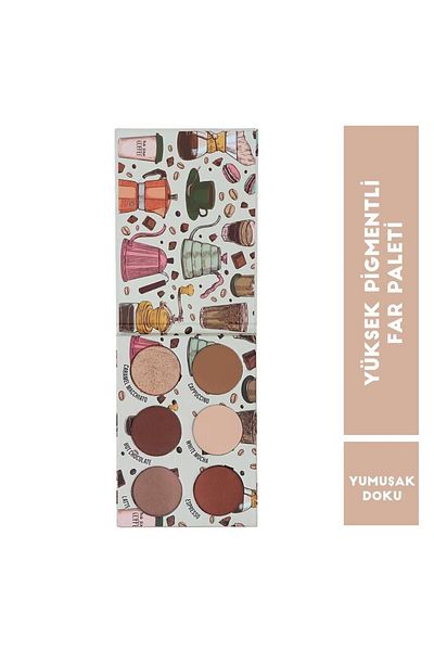 Brooklyn 6-Piece Eyeshadow Pallet - Coffee Addict