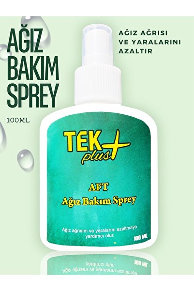 TEKPLUS Ağız Bakım Spreyi, Ağız Ağrısı Spreyi, Ağız Yarası Spreyi, Aft Yarası...