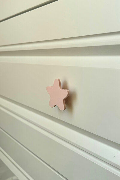 Pomerol Mâner pentru dulap Pink Star - Mâner elegant pentru mobilier pentru camera copiilor și bucătăriile moderne, DY