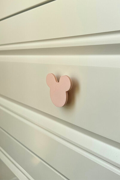 Pomerol Mâner pentru dulap roz Mouse - Mâner modern, elegant și durabil pentru mobilier pentru camera copiilor, bucătărie și baie, HD