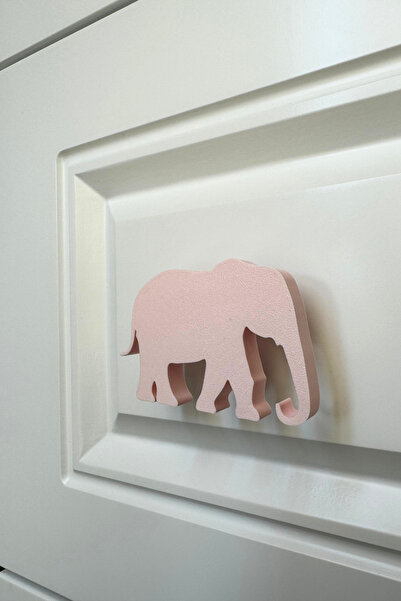 Pomerol Mâner pentru dulap elefant roz - mâner de mobilier modern, elegant și durabil pentru camera copiilor, bucătărie și baie