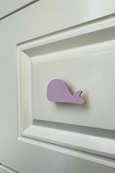 Pomerol Mâner pentru dulap cu balenă violet - Mâner pentru mobilier modern, elegant și durabil pentru camera copiilor, bucătărie și baie, DH