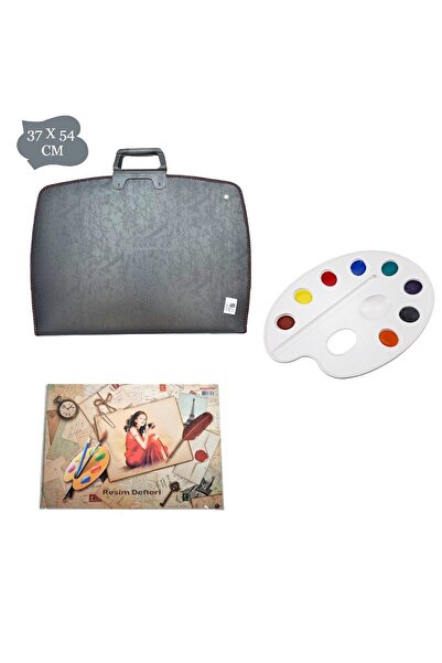 Abka Pro-art Öğrenci Resim Çantası Seti(37x54 Proje Çanta+35x50 Resim Defteri+palet)