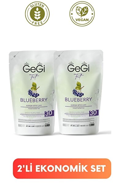 GEGİ Yaban Mersinli Blueberry Tea Çay 2li Ekonomik Paket