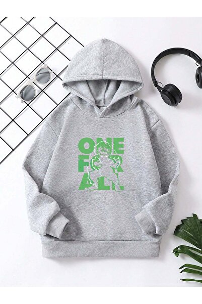 YUNAYT Παιδική μπλούζα με κουκούλα με στάμπα