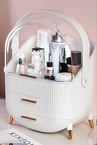GİLLİ STORE Makyaj Organizerı Çekmeceli Kozmetik Düzenleyici Organizer Krem