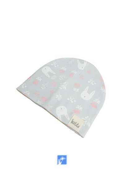 Kardelen Butik Denizli Rabbit Printed 100% Cotton Combed Cotton for 2-5 Years Old Baby Girl